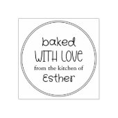 Cute Baked With Love Rubberstempel (Afrduk)