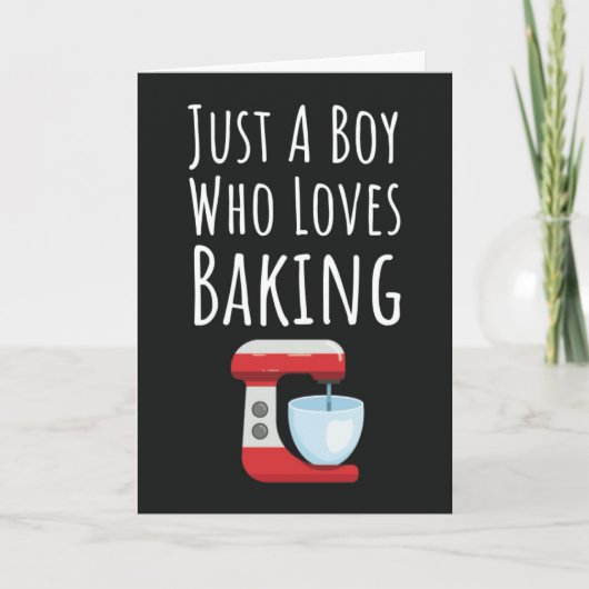 Cute Baker Cards For Baby Boys Kids Baking Lover Kaart (Voorkant)