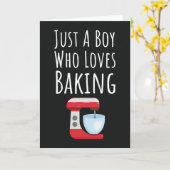 Cute Baker Cards For Baby Boys Kids Baking Lover Kaart (Gele Bloem)