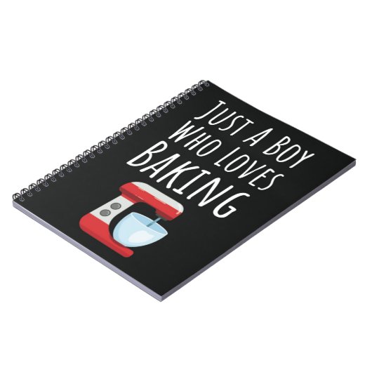 Cute Baker Cards For Baby Boys Kids Baking Lover Notitieboek (Linkerzijde)