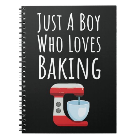 Cute Baker Cards For Baby Boys Kids Baking Lover Notitieboek (Voorkant)
