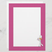 Cute Baker Chef Art niet-gelinkte Recippagina (Voorkant / Achterkant)