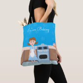 Cute Baker Kitschy Retro Houseechtgenote Tote Bag (Dichtbij)