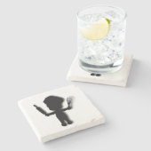 Cute Baker Stenen Onderzetter (Zijkant)