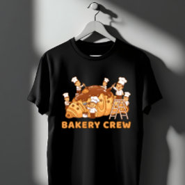 Cute Bakery Crew Cartoon Chefs Baking Team Gift T-shirt