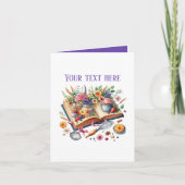 Cute Bakery kookboek aanpasbaar Kaart (Voorkant)