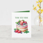 Cute Bakery taartliefhebbers aanpasbaar Kaart (Gele Bloem)