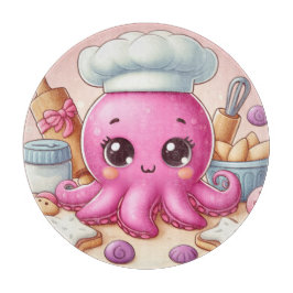 Cute baking octopus cutting board snijplank