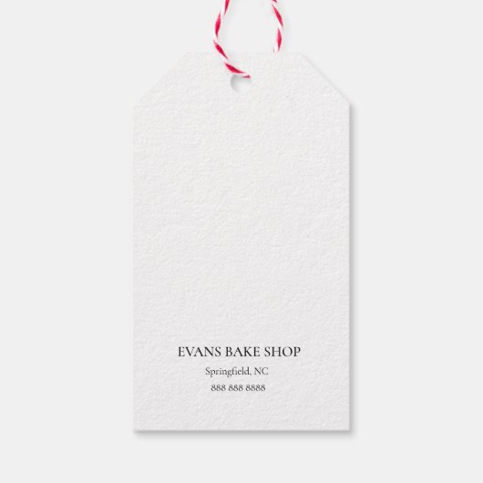 Cute Baking Utensies Bedankt dat je labels hebt ge Cadeaulabel (Achterkant)