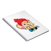 Cute Bal Ganesh Ganapathy Baby Hindu God Notitieboek (Rechterzijde)