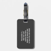 Cute Bald Eagle Bagagelabel (Achterkant verticaal)