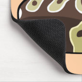 Cute Ball Python Pet Snake Drawing Mousepad Muismat (Hoek)