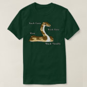 Cute Ball Python Snake T-shirt (Design voorkant)
