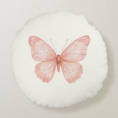 Cute ballerina bear rond kussen (Achterkant)