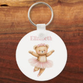 Cute ballerina bear sleutelhanger (Voorkant)