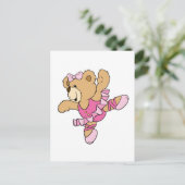 Cute Ballerina Beer Briefkaart (Staand voorkant)
