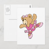Cute Ballerina Beer Briefkaart (Voorkant / Achterkant)