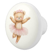 Cute ballerina beer keramische knop (Rechts)