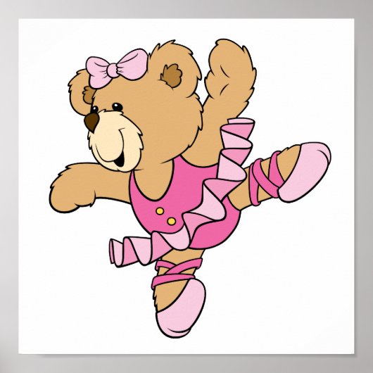 Cute Ballerina Beer Poster (Voorkant)