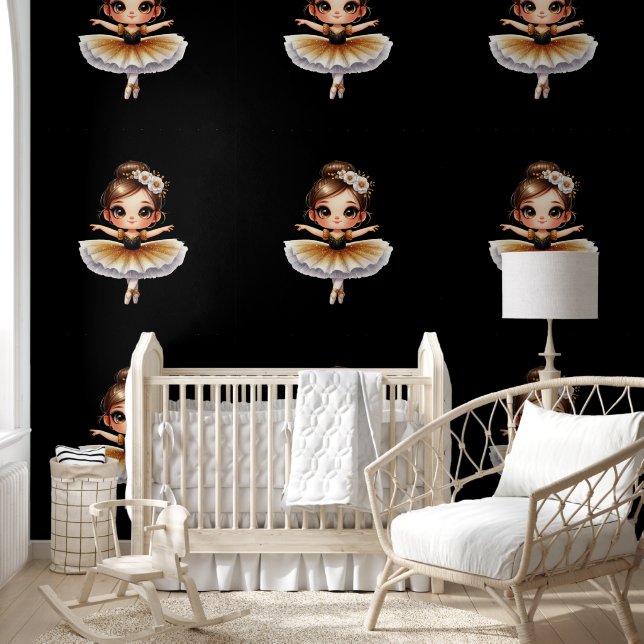 Cute Ballerina Behang (Kinderen)