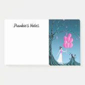 Cute Ballerina & Cat Night Sky Post-it® Notes (Voorkant)