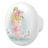 Cute Ballerina Ceramic Knob Keramische Knop (Rechts)