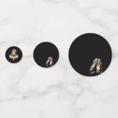 Cute Ballerina Confetti (Achterkanten)