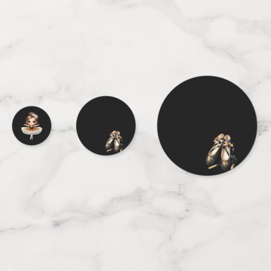 Cute Ballerina Confetti (Achterkanten)
