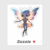 Cute Ballerina Dancing Robot Pixie Sticker (Vel)