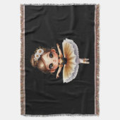 Cute Ballerina Deken (Voorkant Verticaal)