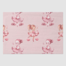 Cute Ballerina Design Tissue Paper