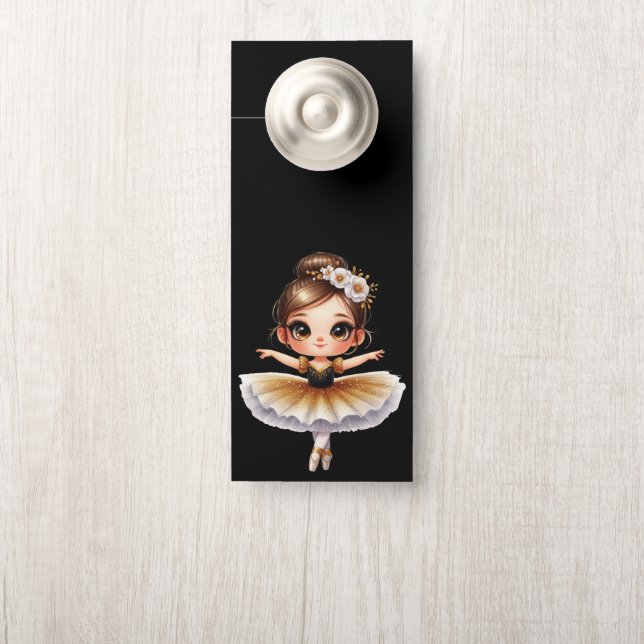 Cute Ballerina Deurhanger (Op knop)