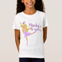 Cute Ballerina Doodle Party Birthday
