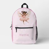 Cute Ballerina Fee Roze Rugzak (Voorkant)