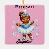 cute ballerina gingerbread girl Ornament (Voorkant)