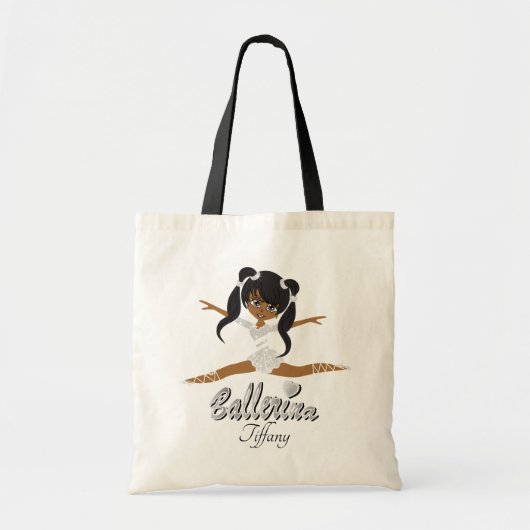 Cute Ballerina Girl Dancer Tote Bag (Voorkant)