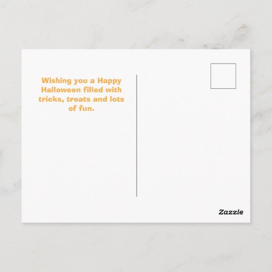 Cute Ballerina Halloween Bat en Moons Ballet Briefkaart (Achterkant)