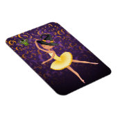 Cute Ballerina Halloween Bat en Moons Ballet Magneet (Rechterzijde)