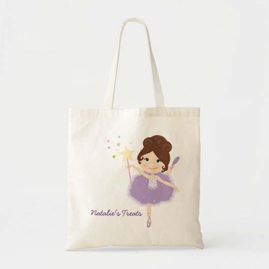 Cute Ballerina Halloween Treat | Naam Tote Bag (Voorkant)