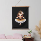Cute Ballerina Hangend Wandkleed (Slaapkamer)