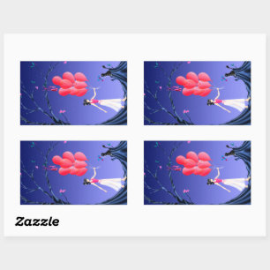 Cute Ballerina Heist - Plezier dat blijt hangen  Rechthoekige Sticker