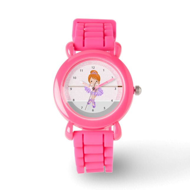 Cute Ballerina Horloge (Voorkant)