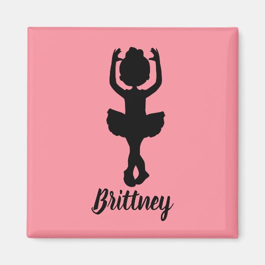 Cute Ballerina Magneet (Voorkant)