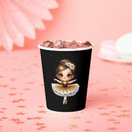 Cute Ballerina Papieren Bekers