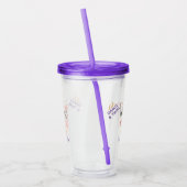 Cute Ballerina Penguin Personalize Acryltumbler Acryl Drinkbeker (Links)