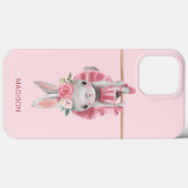 Cute Ballerina Pink Ballet Bunny Persoonlijk Case-Mate iPhone Case (Achterkant (horizontaal))