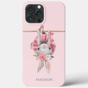 Cute Ballerina Pink Ballet Bunny Persoonlijk Case-Mate iPhone Case