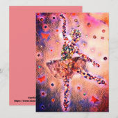 Cute Ballerina Pink Fairy Dancer Feestdagenkaart (Voorkant / Achterkant)