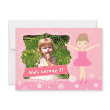 Cute Ballerina, Pink Girl Birthday Party