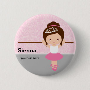 Cute Ballerina Ronde Button 5,7 Cm